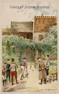 Gra w bule (chromolitho) autorstwa French School