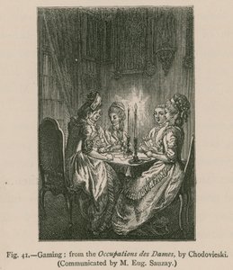 Hazard; z Occupations des Dames autorstwa Chodovieski autorstwa French School