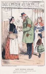 Pomocnicza Gwardia Narodowa (kolorowy grawerunek) autorstwa French School