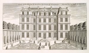 Elewacja ogrodowa domu hrabiego Vartenaersa, ok. 1720 r. autorstwa French School