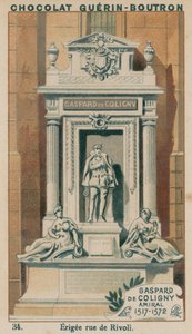Gaspard de Coligny, admirał, 1517-1572, Wzniesiony rue de Rivoli autorstwa French School