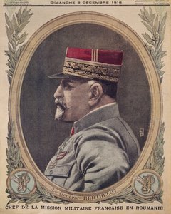 Generał Berthelot, szef francuskiej misji wojskowej w Rumunii, ilustracja na okładce z Le Petit Journal, dodatek ilustr., 3 grudnia 1916 autorstwa French School