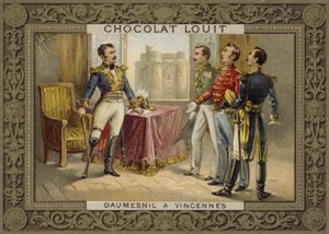 Generał Daumesnil odmawia kapitulacji Chateau de Vincennes, Francja, 1814