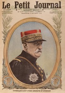 Generał de Castelnau, ilustracja na okładce z Le Petit Journal, dodatek illustre, 17 października 1915 autorstwa French School