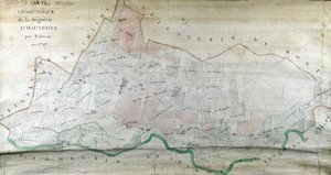 Mapa geometryczna zamków Hauterive autorstwa Labrune