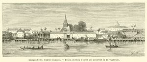 Georges-Town, Gujana Brytyjska (grawerowanie) autorstwa French School