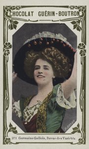 Germaine Gallois, Revue des Varietes (kolorowe zdjęcie) autorstwa French School