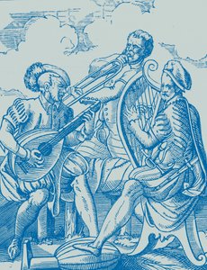 Niemieccy muzycy grający na lutni i gitarze autorstwa French School