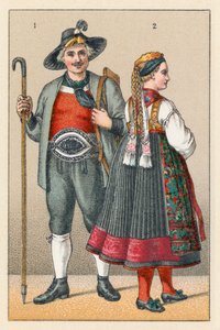 Niemcy Tyrol Kostium autorstwa French School