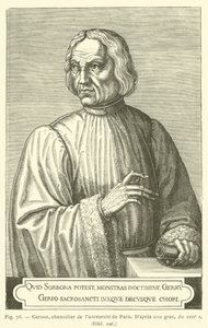 Gerson, Kanclerz Uniwersytetu Paryskiego (grafika) autorstwa French School