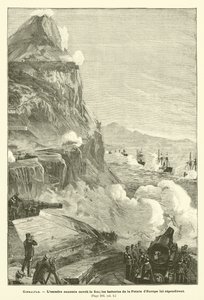 Gibraltar (grawerowanie) autorstwa French School
