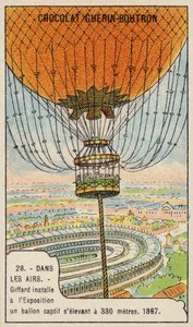 Balon na uwięzi Giffarda na Wystawie Międzynarodowej, Paryż, 1867 autorstwa French School