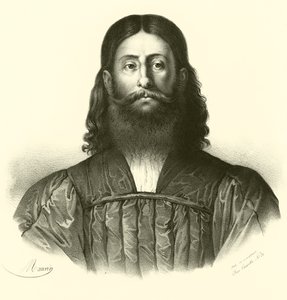 Giorgione, portret (grafika) autorstwa French School