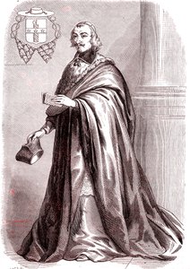 Giulio Raimondo Mazzarino, francuski kardynał i dyplomata pochodzenia włoskiego. 1865 (ryc.) autorstwa French School