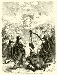Chwała Świętych Starego Testamentu (rycina) autorstwa French School