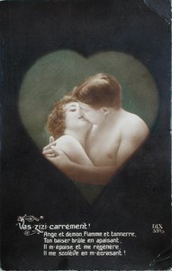 „Idź prosto, Zizi”, pocztówka autorstwa French School
