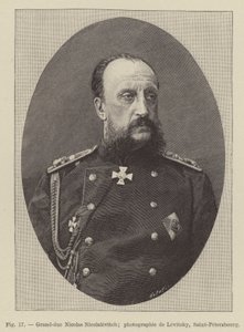 Wielki Książę Mikołaj Nikołajewicz (grafika) autorstwa French School