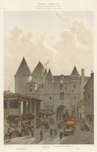 Grand Chatelet, Widok z Rue St Denis, 1800 autorstwa French School