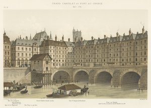 Grand Chatelet i Pont au Change, 1647-1788 autorstwa French School