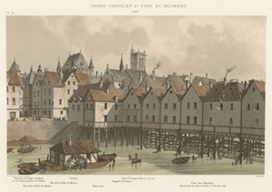 Grand Chatelet i most Meuniers, 1580 autorstwa French School