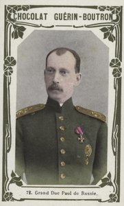 Wielki Książę Paweł Rosji (kolorowe zdjęcie) autorstwa French School
