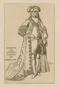 Wielki Mistrz Orderu św. Jerzego Bawarskiego, 1729 autorstwa French School