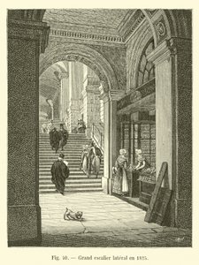 Duże boczne schody w 1825 autorstwa French School