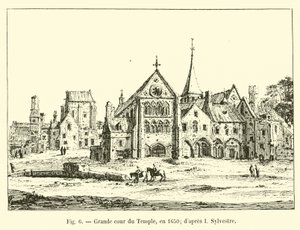 Wielki Dziedziniec Świątyni, w 1650 r.; po I Sylwestrze autorstwa French School