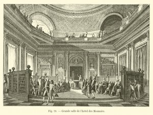 Wielka Sala Hotelu des Monnaies autorstwa French School