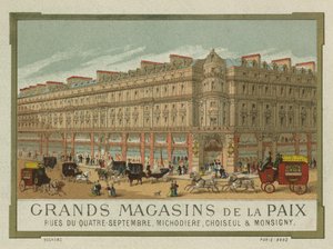 Grands Magasins de la Paix, Paryż autorstwa French School