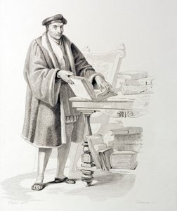 Guillaume Bude (1467-1540), francuski uczony i filozof humanista (grafika) autorstwa French School