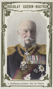 Wilhelm I, król pruski (kolorowa fotografia) autorstwa French School