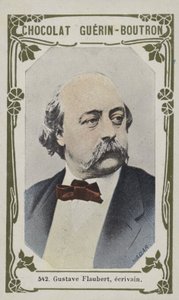 Gustave Flaubert, pisarz (kolorowe zdjęcie) autorstwa French School