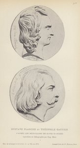 Gustave Planche i Teofil Gautier (lito) autorstwa French School