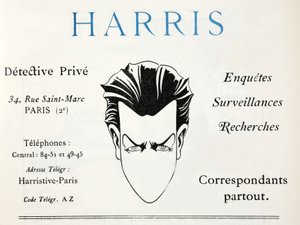 Harris - Prywatny detektyw (odbitka w pochoirze) autorstwa French School