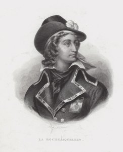 Henri de la Rochejaquelein , francuski rojalista generał buntu Wandei autorstwa French School