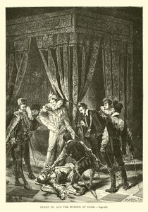 Henryk III i morderstwo Guise autorstwa French School