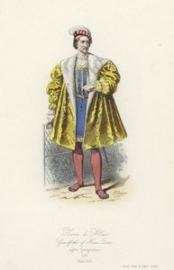 Henryk II z Nawarry, dziadek Henryka IV z Francji autorstwa French School