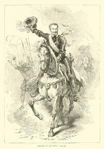 Henryk IV w Ivry autorstwa French School