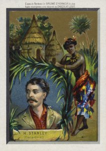 Henry Morton Stanley, amerykański odkrywca urodzony w Walii autorstwa French School