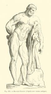 Herkules Farnese (grafika) autorstwa French School