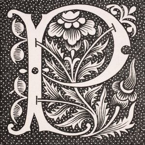 Historyczny list „P”, z „Le Moyen Age et La Renaissance” Paula Lacroix (1806-84) opublikowany w 1847 roku autorstwa French School