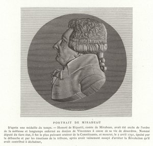 Honore Gabriel Riqueti, hrabia Mirabeau autorstwa French School