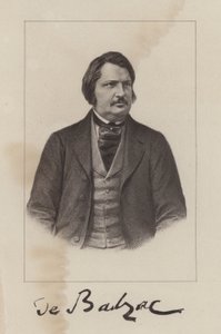 Honore de Balzac, francuski powieściopisarz i dramaturg autorstwa French School