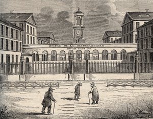 Hospice de la reconnaissance w Garches - Hauts-de-Seine - grawer w „” PATRIE” - OPIS PICTURESSE DE LA FRANCE EN 6 TOMÓW LUCIENA HUARDA - koniec XIX wieku autorstwa French School
