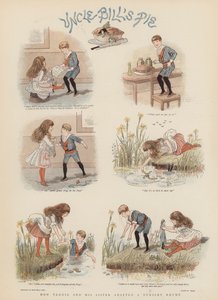 Jak Teddie i jego siostra zaadaptowali rymowanka (chromolitho) autorstwa French School