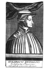 Huldrych Zwingli (1484-1531) autorstwa French School