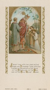 Podpisuję cię znakiem krzyża (chromolitho) autorstwa French School