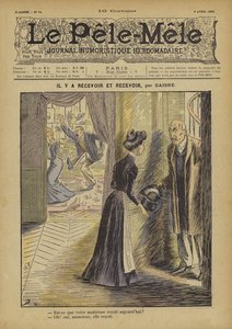 Jest otrzymywanie i otrzymywanie. Ilustracja do Le Pele-Mele autorstwa French School