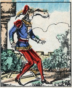 Ilustracja do bajki „Przygody Wielkiej Flandrii”” Drzeworyt z Imaging Pellerin - Epinal, sd. Koniec XIX wieku. autorstwa French School